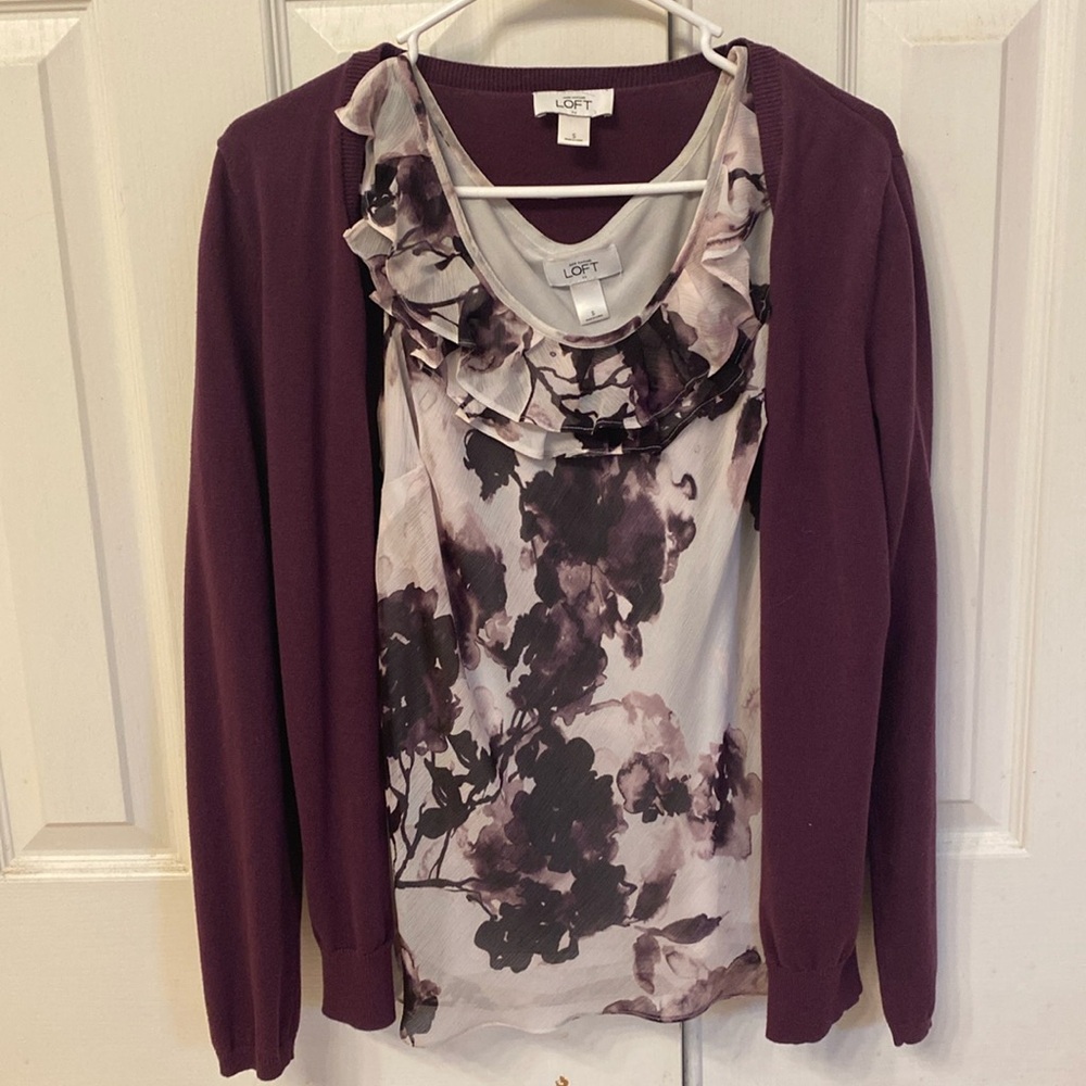 Dressy sleeveless tank with cardigan